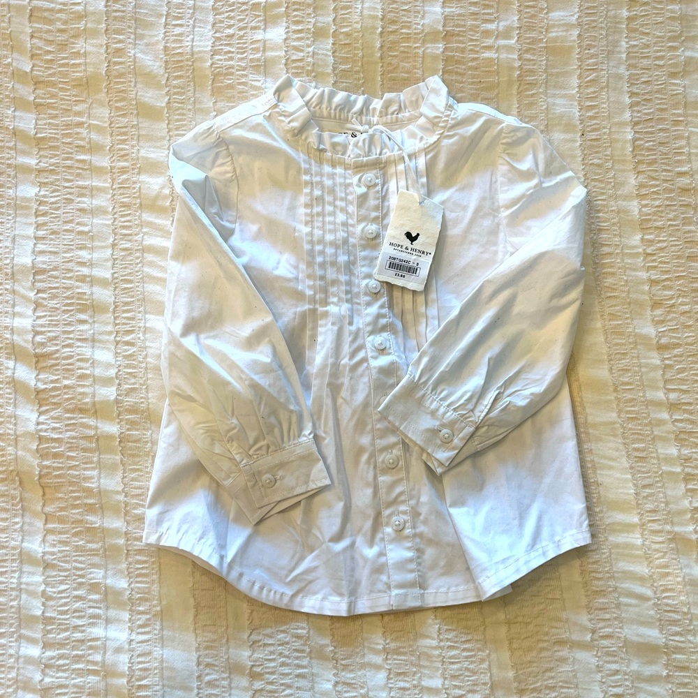 NWT Hope & Henry Toddler Girls Blouse
